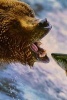 A Grizzly Bear Catching a Salmon - Blank 150 Page Lined Journal for Your Thoughts, Ideas, and Inspiration (Paperback) - Unique Journal Photo