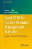 Excel 2010 for Human Resource Management Statistics - A Guide to Solving Practical Problems (Paperback) - Thomas Quirk Photo