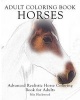 Adult Coloring Book Horses - Advanced Realistic Horses Coloring Book for Adults (Paperback) - Mia Blackwood Photo