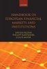 Handbook of European Financial Markets and Institutions (Paperback) - Xavier Freixas Photo