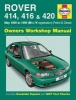 Rover 414, 416 and 420 Petrol and Diesel Service and Repair Manual - 1995 to 1999 (Hardcover) - Mark Coombs Photo