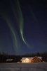 Northern Lights Over House in Alaska Journal - 150 Page Lined Notebook/Diary (Paperback) - Cool Image Photo