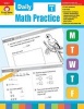 Daily Common Core Math Practice, Grade 1 Teacher Edition (formerly Daily Math Practice) - Grade 1 (Paperback, Teacher) - Evan Moor Educational Publishers Photo