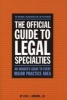 Official Guide to Legal Specialties (Paperback) - National Association of Law Placement Photo