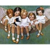 Little Girls in Hammock - Le Fall Card Spring 2015 Jessie Wilcox Smith Friendship Card (Cards) - Jessie Willcox Smith Photo