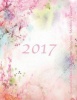 2017 Beautiful Pink Dreamscape Academic Monthly Planner - Large 8.5x11 16 Month August 2016-December 2017 Organizer (Paperback) - Lauras Cute Planners Photo