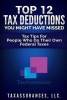 Top 12 Tax Deductions You Might Have Missed - Tax Tips for People Who Do Their Own Federal Taxes (Paperback) - Kolonji Murray Photo