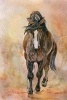 Watercolor of a Beautiful Chestnut Horse Journal - 150 Page Lined Notebook/Diary (Paperback) - Cs Creations Photo