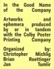 In the Good Name of the Company - Artworkds and Ephemera Produced by or in Tandem with the Colby Poster Printing Company (Paperback) - Christopher Michlig Photo