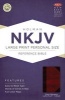 Large Print Personal Size Reference Bible-NKJV (Large print, Leather / fine binding, large type edition) - Broadman Holman Publishers Photo