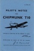 Pilot's Notes for Chipmunk T10, De Havilland Chipmunk T10 (Paperback, Facsimile of 1950 ed) - Air Ministry Photo