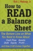 How to Read a Balance Sheet - The Bottom Line on What You Need to Know About Cash Flow, Assets, Debt, Equity, Profit...and How it All Comes Together (Paperback) - Rick Makoujy Photo