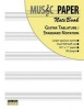 Music Paper Notebook - Guitar Tablature / Standard Notation (Paperback) - Ashkan Mashhour Photo