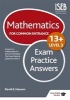 Mathematics Level 3 for Common Entrance at 13+ Exam Practice Answers (Paperback) - David E Hanson Photo