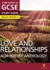 AQA Poetry Anthology - Love and Relationships: York Notes for GCSE (9-1) (Paperback) -  Photo