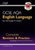 New GCSE English Language AQA Complete Revision & Practice - Grade 9-1 Course (with Online Edition) (Paperback) - CGP Books Photo