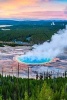 Grand Prismatic Hot Springs in Yellowstone National Park USA Journal - 150 Page Lined Notebook/Diary (Paperback) - Cs Creations Photo