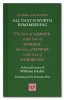 All That is Worth Remembering - Selected Essays of  (Hardcover, First) - William Hazlitt Photo