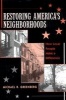 Restoring America's Neighborhoods - How Local People Make a Difference (Paperback) - Michael R Greenberg Photo