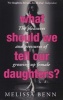 What Should We Tell Our Daughters? - The Pleasures and Pressures of Growing Up Female (Paperback) - Melissa Benn Photo