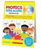 Phonics Sing-Along Flip Chart - 25 Super Songs Set to Your Favorite Tunes That Teach Short Vowels, Long Vowels, Blends, Digraphs, and More! (Spiral bound) - Teddy Slater Photo