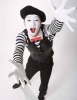 Jumbo Oversized Mime at the Carnival - Blank 150 Page Lined Journal for Your Thoughts, Ideas, and Inspiration (Paperback) - Unique Journal Photo