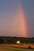 Iowa Farm with a Rainbow Journal - 150 Page Lined Notebook/Diary (Paperback) - Cool Image Photo