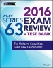 Wiley Series 63 Exam Review 2016 + Test Bank - The Uniform Securities Examination (Paperback) - Securities Institute of America Photo