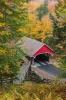 Picturesque Red Wooden Covered Bridge New Hampshire USA Journal - 150 Page Lined Notebook/Diary (Paperback) - Cs Creations Photo