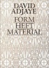 David Adjaye - Form, Heft, Material (Paperback) - Zoe Ryan Photo