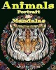 Animals Portrait & Mandalas - Coloring Book for Adults (Paperback) - Sophia Payne Photo