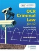 OCR Criminal Law for A2 (Paperback, 4th Revised edition) - Jacqueline Martin Photo