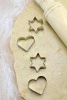 Making Cookies with Heart and Star Cookie Cutters Dough and Rolling Pin Journal - 150 Page Lined Notebook/Diary (Paperback) - Cool Image Photo