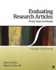 Evaluating Research Articles from Start to Finish (Paperback, 3rd Revised edition) - Ellen R Girden Photo