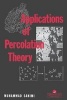 Applications of Percolation Theory (Paperback) - M Sahini Photo