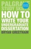 How to Write Your Undergraduate Dissertation (Paperback, 2nd New edition) - Bryan Greetham Photo