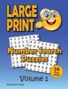 Number Search Puzzle Book for Adults in Large Print - 74 Big Number Finds (Large print, Paperback, large type edition) - Kim Steele Photo