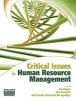 Critical Issues in Human Resource Management (Paperback) - Ian C Roper Photo