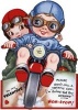 Children on Motorcycle Valentine (Cards) - Laughing Elephant Photo