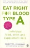 Eat Right for Blood Type A - Individual Food, Drink and Supplement Lists (Paperback) - Peter J DAdamo Photo