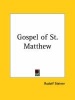 Gospel of St. Matthew (Paperback) - Rudolf Steiner Photo