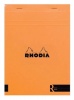 Rhodia No.16 Le R Unlined Pad - Orange Cover - 70 Sheets - A5 Photo