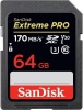 SanDisk Exrteme PRO 64GB memory card SDXC Class 10 UHS-I EXTREME UHS-I 170Mb/s Photo