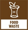 Tower Recycle Bin Decal - Food Waste Photo