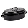 Kaufmann Enamel Coated Oval Pan with Lid Photo