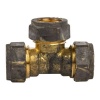 Compression Brass Tee CxCxc Bulk Pack of 10 Photo