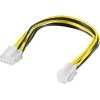 Goobay CAK S-10 8 pin > P4 plug Yellow 0.24m power cable Photo