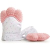 Snookums Teething Mittens - Pink Stars Photo