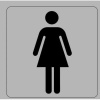 Tower Aluminium Ladies Toilet Sign Photo