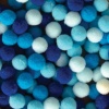 Dala 10mm Pompoms - Blue Assorted Photo